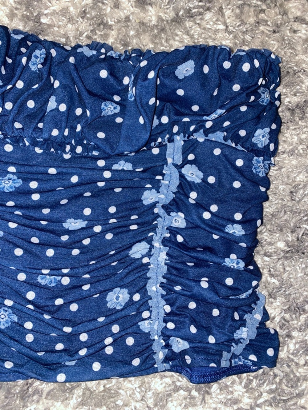 Free People Scottie Printed Tube in Pageant Blue Combo L - Picture 4 of 8